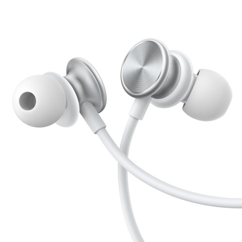 Przewodowe słuchawki douszne Joyroom Wired Series JR-EW03 - srebrne Przewodowe słuchawki douszne Joyroom Wired Series JR-EW03 - srebrne