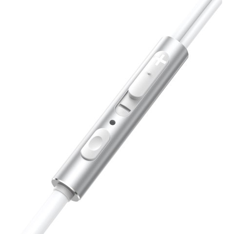 Przewodowe słuchawki douszne Joyroom Wired Series JR-EW03 - srebrne Przewodowe słuchawki douszne Joyroom Wired Series JR-EW03 - srebrne
