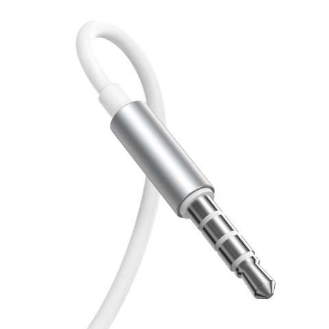 Przewodowe słuchawki douszne Joyroom Wired Series JR-EW03 - srebrne Przewodowe słuchawki douszne Joyroom Wired Series JR-EW03 - srebrne