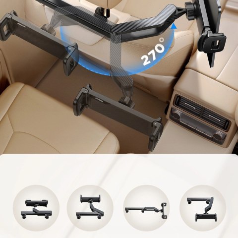 Uchwyt na tablet Joyroom JR-ZS369 na zagłówek samochodu - czarny Uchwyt na tablet Joyroom JR-ZS369 na zagłówek samochodu - czarny