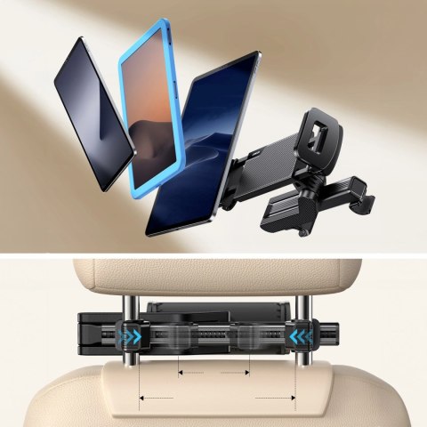 Uchwyt na tablet Joyroom JR-ZS369 na zagłówek samochodu - czarny Uchwyt na tablet Joyroom JR-ZS369 na zagłówek samochodu - czarny