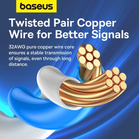 Baseus szybki kabel sieciowy RJ45 cat. 7 10Gbps 2m płaski czarny Baseus szybki kabel sieciowy RJ45 cat. 7 10Gbps 2m płaski czarny