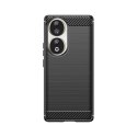 Etui silikonowe Carbon Case do Honor 90 - czarne Etui silikonowe Carbon Case do Honor 90 - czarne