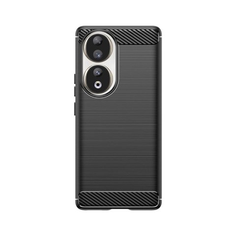 Etui silikonowe Carbon Case do Honor 90 - czarne Etui silikonowe Carbon Case do Honor 90 - czarne