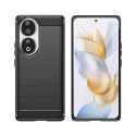 Etui silikonowe Carbon Case do Honor 90 - czarne Etui silikonowe Carbon Case do Honor 90 - czarne