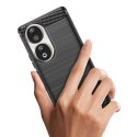 Etui silikonowe Carbon Case do Honor 90 - czarne Etui silikonowe Carbon Case do Honor 90 - czarne