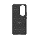 Etui silikonowe Carbon Case do Honor 90 - czarne Etui silikonowe Carbon Case do Honor 90 - czarne