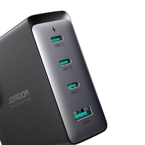 Ładowarka GaN UK Joyroom JR-TCG05UK 140W 3x USB-C USB-A + kabel USB-C / USB-C 240W 1.2m Ładowarka GaN UK Joyroom JR-TCG05UK 140W 3x USB-C USB-A + kabel USB-C / USB-C 240W 1.2m