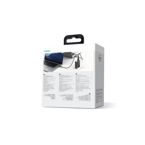 Ładowarka GaN UK Joyroom JR-TCG05UK 140W 3x USB-C USB-A + kabel USB-C / USB-C 240W 1.2m Ładowarka GaN UK Joyroom JR-TCG05UK 140W 3x USB-C USB-A + kabel USB-C / USB-C 240W 1.2m