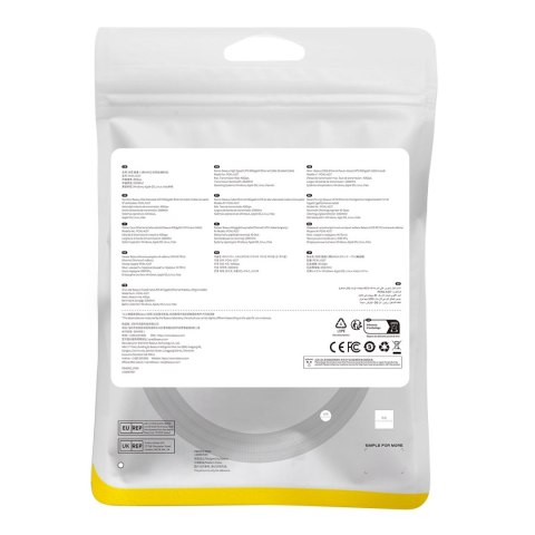 Baseus szybki kabel sieciowy RJ45 cat. 8 40Gbps 1m pleciony czarny Baseus szybki kabel sieciowy RJ45 cat. 8 40Gbps 1m pleciony czarny