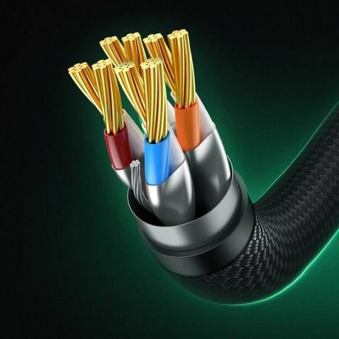 Baseus szybki kabel sieciowy RJ45 cat. 8 40Gbps 1m pleciony czarny Baseus szybki kabel sieciowy RJ45 cat. 8 40Gbps 1m pleciony czarny