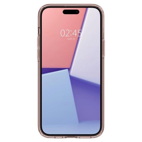 Etui Spigen Crystal Flex na iPhone 15 Plus - różowo-przezroczyste Etui Spigen Crystal Flex na iPhone 15 Plus - różowo-przezroczyste