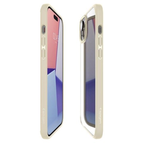 Etui Spigen Crystal Hybrid na iPhone 15 Plus - przezroczysto-beżowe Etui Spigen Crystal Hybrid na iPhone 15 Plus - przezroczysto-beżowe