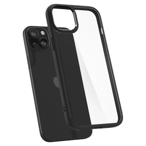 Etui Spigen Crystal Hybrid na iPhone 15 Plus - przezroczysto-czarne Etui Spigen Crystal Hybrid na iPhone 15 Plus - przezroczysto-czarne