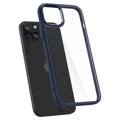 Etui Spigen Crystal Hybrid na iPhone 15 Plus - przezroczysto-niebieskie Etui Spigen Crystal Hybrid na iPhone 15 Plus - przezroczysto-niebieskie