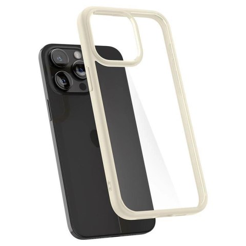 Etui Spigen Crystal Hybrid na iPhone 15 Pro Max - przezroczysto-beżowe Etui Spigen Crystal Hybrid na iPhone 15 Pro Max - przezroczysto-beżowe