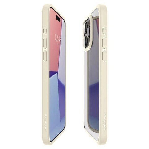 Etui Spigen Crystal Hybrid na iPhone 15 Pro Max - przezroczysto-beżowe Etui Spigen Crystal Hybrid na iPhone 15 Pro Max - przezroczysto-beżowe