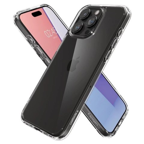 Etui Spigen Crystal Hybrid na iPhone 15 Pro - przezroczyste Etui Spigen Crystal Hybrid na iPhone 15 Pro - przezroczyste