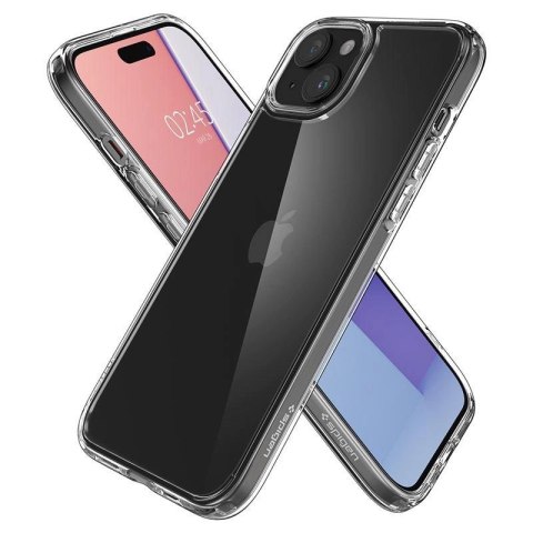 Etui Spigen Crystal Hybrid na iPhone 15 - przezroczyste Etui Spigen Crystal Hybrid na iPhone 15 - przezroczyste
