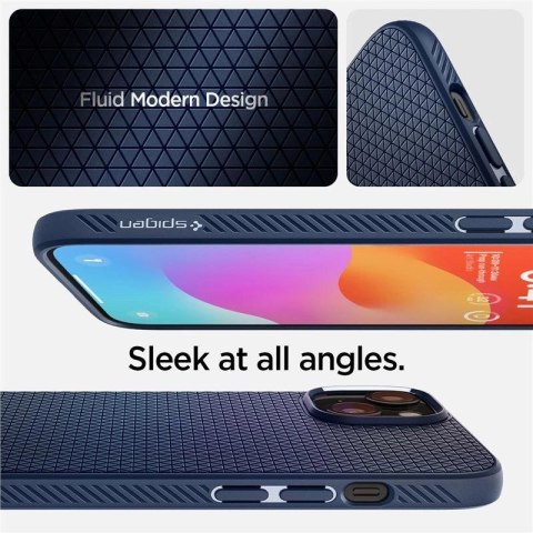 Etui Spigen Liquid Air na iPhone 15 Plus - niebieskie Etui Spigen Liquid Air na iPhone 15 Plus - niebieskie