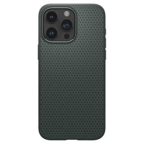 Etui Spigen Liquid Air na iPhone 15 Pro Max - ciemnozielone Etui Spigen Liquid Air na iPhone 15 Pro Max - ciemnozielone