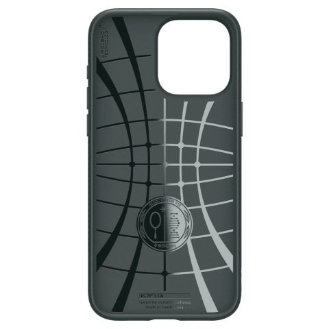Etui Spigen Liquid Air na iPhone 15 Pro Max - ciemnozielone Etui Spigen Liquid Air na iPhone 15 Pro Max - ciemnozielone