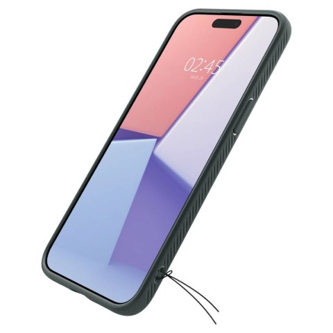 Etui Spigen Liquid Air na iPhone 15 Pro Max - ciemnozielone Etui Spigen Liquid Air na iPhone 15 Pro Max - ciemnozielone