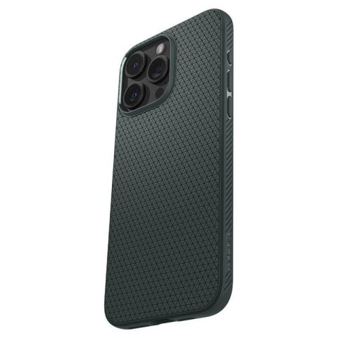 Etui Spigen Liquid Air na iPhone 15 Pro Max - ciemnozielone Etui Spigen Liquid Air na iPhone 15 Pro Max - ciemnozielone