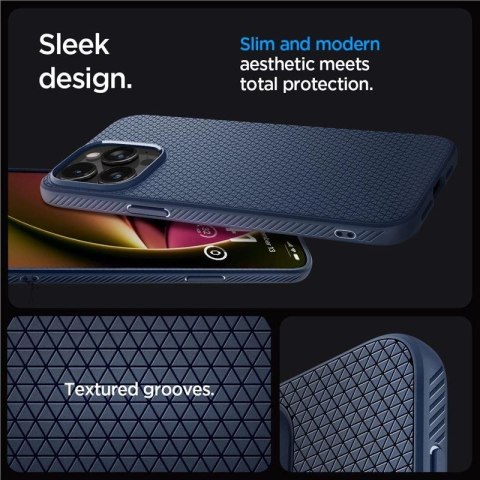 Etui Spigen Liquid Air na iPhone 15 Pro Max - niebieskie Etui Spigen Liquid Air na iPhone 15 Pro Max - niebieskie