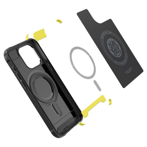 Etui Spigen Rugged Armor Mag z MagSafe na iPhone 15 Pro Max - czarny mat Etui Spigen Rugged Armor Mag z MagSafe na iPhone 15 Pro Max - czarny mat