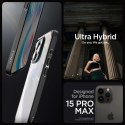 Etui Spigen Ultra Hybrid na iPhone 15 Pro Max - czarny mat