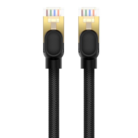 Kabel Ethernet Baseus High Speed Cat 8 40 Gb/s 5 m - czarny Kabel Ethernet Baseus High Speed Cat 8 40 Gb/s 5 m - czarny