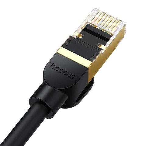 Kabel Ethernet Baseus High Speed Cat 8 40 Gb/s 5 m - czarny Kabel Ethernet Baseus High Speed Cat 8 40 Gb/s 5 m - czarny