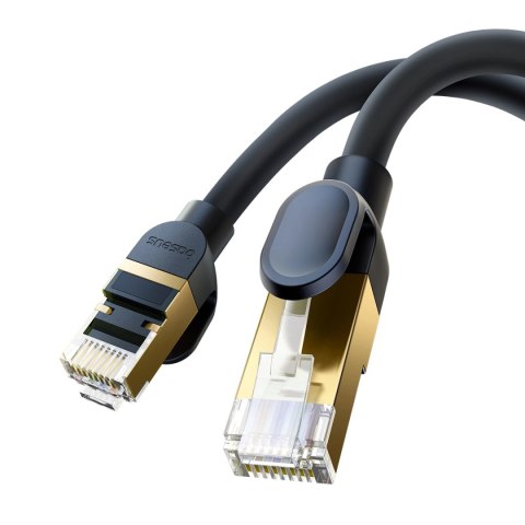 Kabel Ethernet Baseus High Speed Cat 8 40 Gb/s 5 m - czarny Kabel Ethernet Baseus High Speed Cat 8 40 Gb/s 5 m - czarny