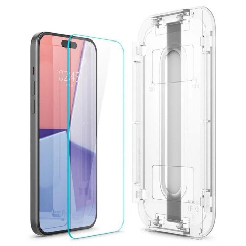 Szkło hartowane Spigen Glas.tR EZ Fit na iPhone 15 Plus / 16 Plus - 2 szt. Szkło hartowane Spigen Glas.tR EZ Fit na iPhone 15 Plus / 16 Plus - 2 szt.