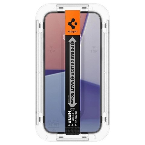 Szkło hartowane Spigen Glas.tR EZ Fit na iPhone 15 Plus / 16 Plus - 2 szt. Szkło hartowane Spigen Glas.tR EZ Fit na iPhone 15 Plus / 16 Plus - 2 szt.