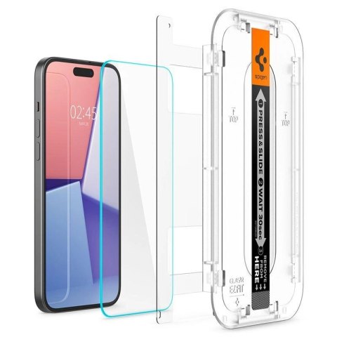 Szkło hartowane Spigen Glas.tR EZ Fit na iPhone 15 Plus / 16 Plus - 2 szt. Szkło hartowane Spigen Glas.tR EZ Fit na iPhone 15 Plus / 16 Plus - 2 szt.