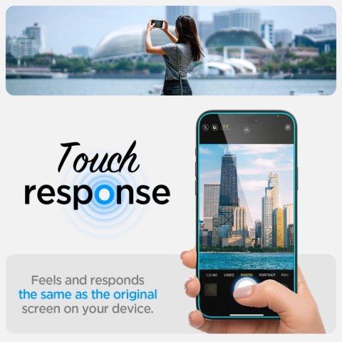 Szkło hartowane Spigen Glas.tR EZ Fit na iPhone 15 Plus / 16 Plus - 2 szt. Szkło hartowane Spigen Glas.tR EZ Fit na iPhone 15 Plus / 16 Plus - 2 szt.