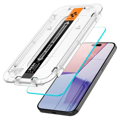 Szkło hartowane Spigen Glas.tR EZ Fit na iPhone 15 Pro Max - 2 szt. Szkło hartowane Spigen Glas.tR EZ Fit na iPhone 15 Pro Max - 2 szt.