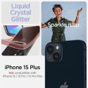 Etui Spigen Liquid Crystal Glitter na iPhone 15 Plus - różowo-przezroczyste