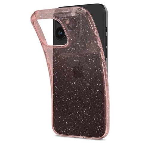 Etui Spigen Liquid Crystal Glitter na iPhone 15 Pro Max - różowo-przezroczyste Etui Spigen Liquid Crystal Glitter na iPhone 15 Pro Max - różowo-przezroczyste
