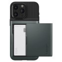 Etui Spigen Slim Armor CS na iPhone 15 Pro Max - ciemnozielone
