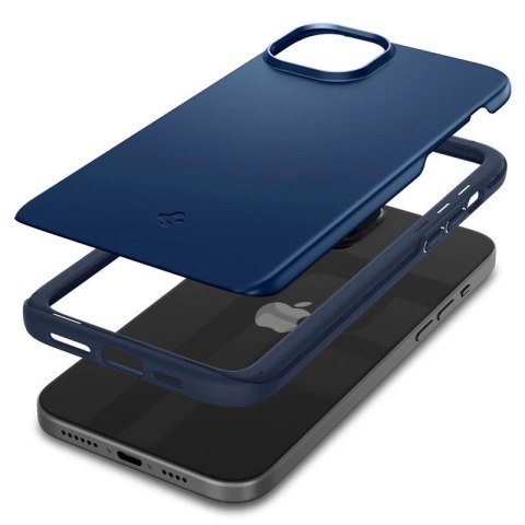 Etui Spigen Thin Fit na iPhone 15 Plus - niebieskie Etui Spigen Thin Fit na iPhone 15 Plus - niebieskie