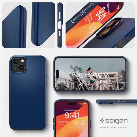 Etui Spigen Thin Fit na iPhone 15 Plus - niebieskie Etui Spigen Thin Fit na iPhone 15 Plus - niebieskie