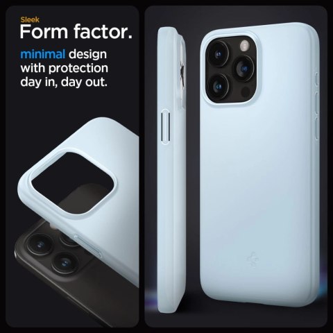 Etui Spigen Thin Fit na iPhone 15 Pro Max - jasnoniebieskie Etui Spigen Thin Fit na iPhone 15 Pro Max - jasnoniebieskie