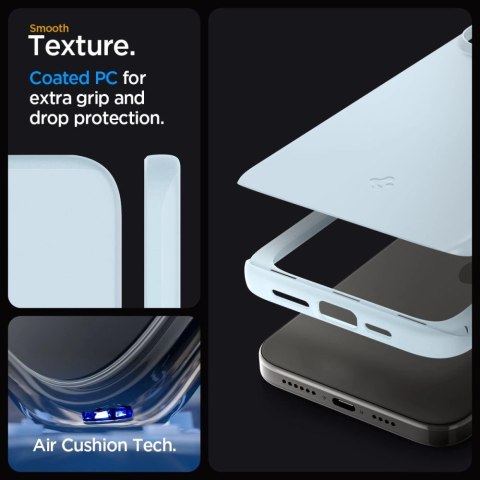 Etui Spigen Thin Fit na iPhone 15 Pro Max - jasnoniebieskie Etui Spigen Thin Fit na iPhone 15 Pro Max - jasnoniebieskie