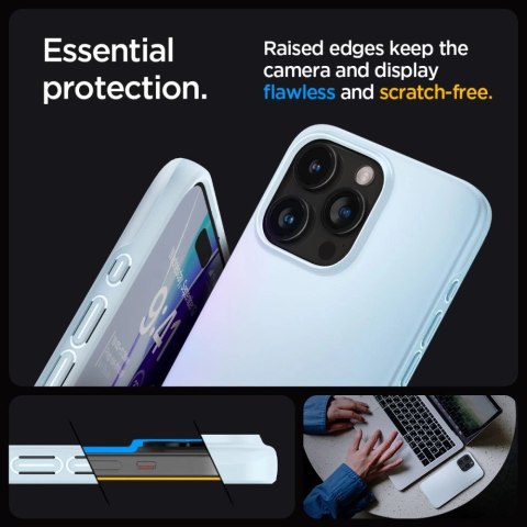 Etui Spigen Thin Fit na iPhone 15 Pro Max - jasnoniebieskie Etui Spigen Thin Fit na iPhone 15 Pro Max - jasnoniebieskie