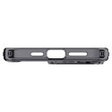 Etui Spigen Ultra Hybrid Mag z MagSafe na iPhone 15 Pro Max - ciemnoszare (wzór Zero One)