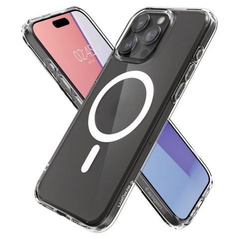 Etui Spigen Ultra Hybrid Mag z MagSafe na iPhone 15 Pro - przezroczysto-matowe Etui Spigen Ultra Hybrid Mag z MagSafe na iPhone 15 Pro - przezroczysto-matowe