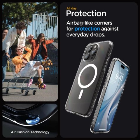 Etui Spigen Ultra Hybrid Mag z MagSafe na iPhone 15 Pro - przezroczysto-matowe Etui Spigen Ultra Hybrid Mag z MagSafe na iPhone 15 Pro - przezroczysto-matowe